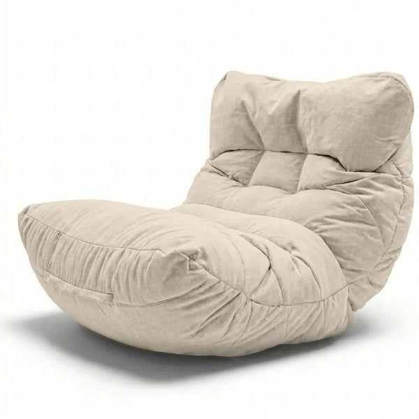 Puff con relleno incluido XXL moderno beige