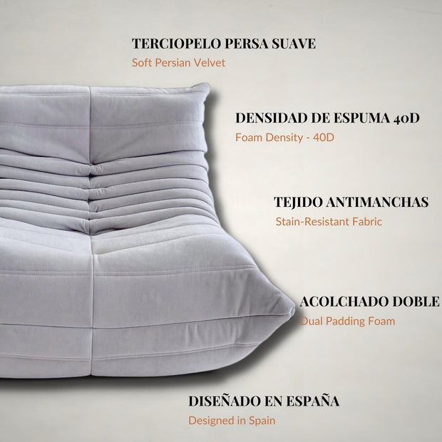 Soul - Terciopelo Premium Gris Claro