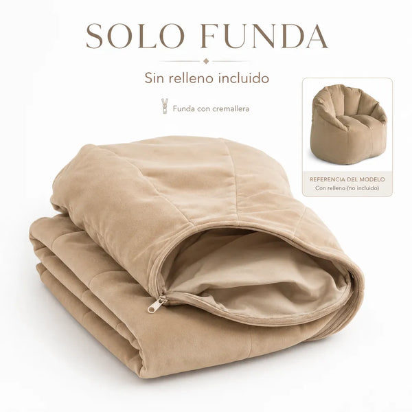Puff Loto - Terciopelo Solo Funda - Aiire Co.